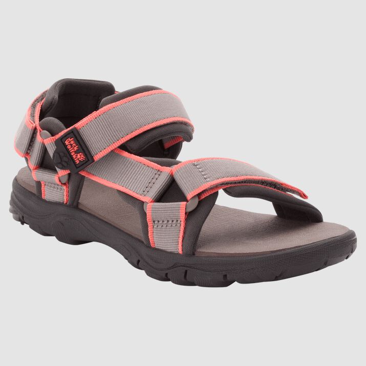 Jack Wolfskin Kids Seven Seas 3 Sandals Grey/Rose 341206FJR